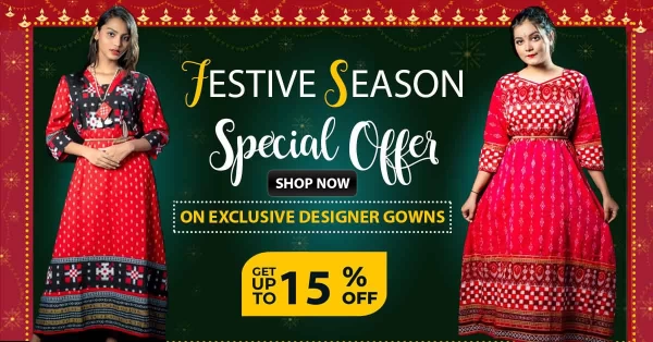 Festive Collection Offer on Designer Gowns