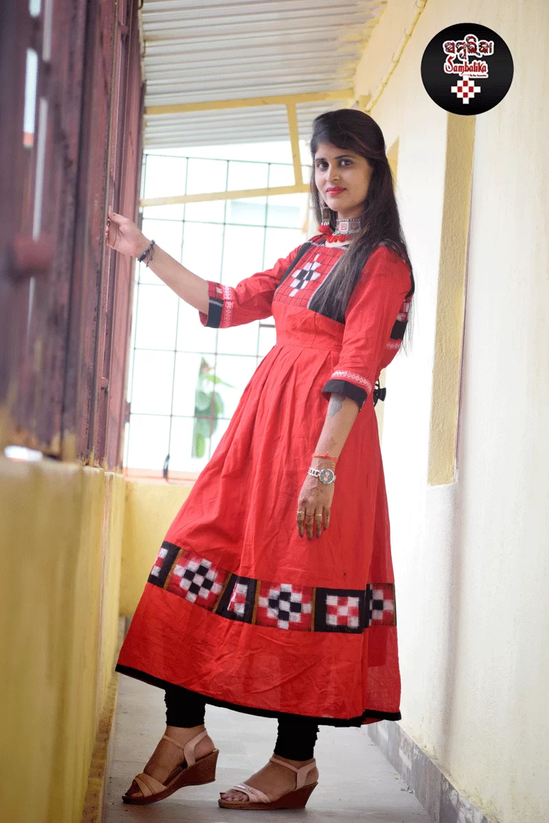 Black Ikkat Sambalpuri Cotton Dress Material | C270100465 – Priyadarshini  Handloom